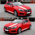 thumbnail image 4 of 5 PCS Universal White Car Racing Body Side Stripe Skirt Roof Hood Decal Sticker for All Cars PVC Decal, 4 of 7