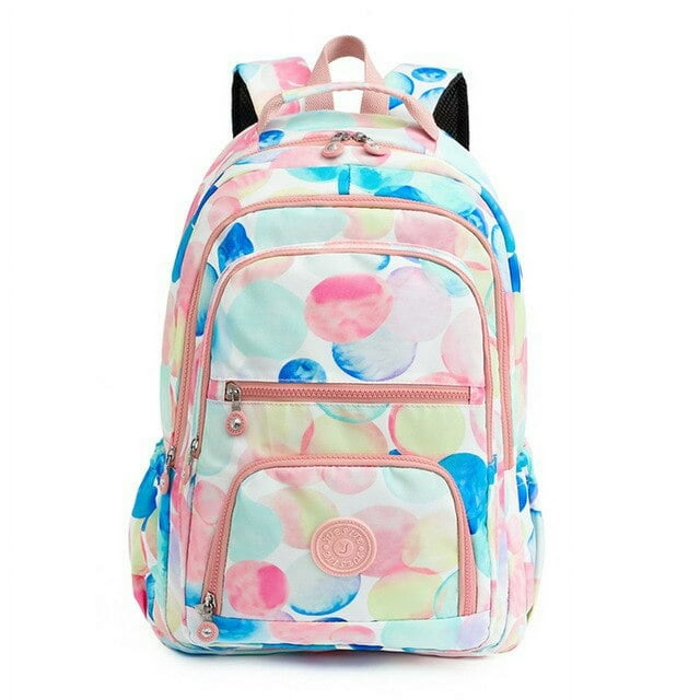 2022 New Multi Pockets College Students Backpacks Colorful Print Oxford Waterproof Travel Bags Large Capacity Laptop Rucksacks