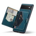 thumbnail image 3 of Wallet Case for Google Pixel 7A with Detachable Card Slots Holder Magnetic Closure Cover, Premium PU Leather Slim Kickstand Soft Silicone Shockproof Lens Protective Case,Blue, 3 of 8