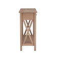 thumbnail image 4 of Linon Dalton Pine Wood Console Table in Driftwood Brown, 4 of 18