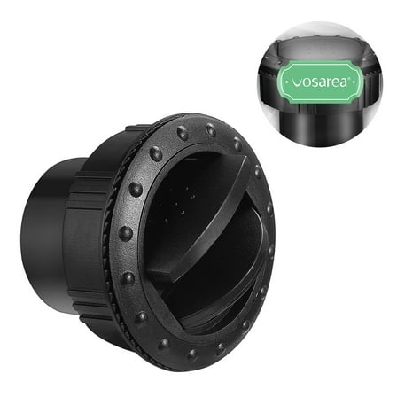 Worgeous 1Pack Universal Air Conditioning Vents for Car RV ATV A/C in Black ABS with Round Shape