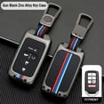 thumbnail image 3 of Car Key Fob Cover Case Protector Zinc Alloy Car Remote Key Cover Fob Case Holder For Honda Civic Accord CRV Pilot, 3 of 8