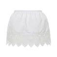 thumbnail image 4 of Women‘s Lace Shirt Extender Layering Fake Top Lower Sweep Half-Length Plus Size A Version Underskirt Black L, 4 of 6