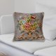 thumbnail image 1 of Funda de almohada decorativa de 48x48cm, funda de almohada cuadrada con estampado Floral lavable a máquina, multifuncional para el hogar y la Oficina Gris, 1 of 8
