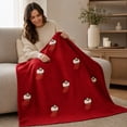 thumbnail image 5 of Neoargh 1 Pack Christmas Flannel Blanket Throw, Soft Plush Cozy Blankets for Couch Sofa Bed Lounging, Xmas Gifts, 27"x39", 5 of 6
