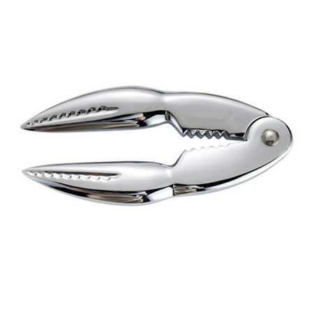 

1pc Alloy Crab Claw Pincers Seafood Clip Lobster Peeling Walnut Clips Kitchen Gadget for Home (Silver)