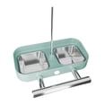 thumbnail image 1 of Almencla Bird Feeder for Cage No Mess Cage Accessory for Small to Medium Birds Parrot Green Square, 1 of 8