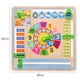 thumbnail image 5 of Reloj de Madera Montessori, Reloj de Enseñanza de Tiempo Preescolar, Materiales de Aprendizaje, Reloj de Calendario de Tiempo para Niños Pequeños, 5 of 5