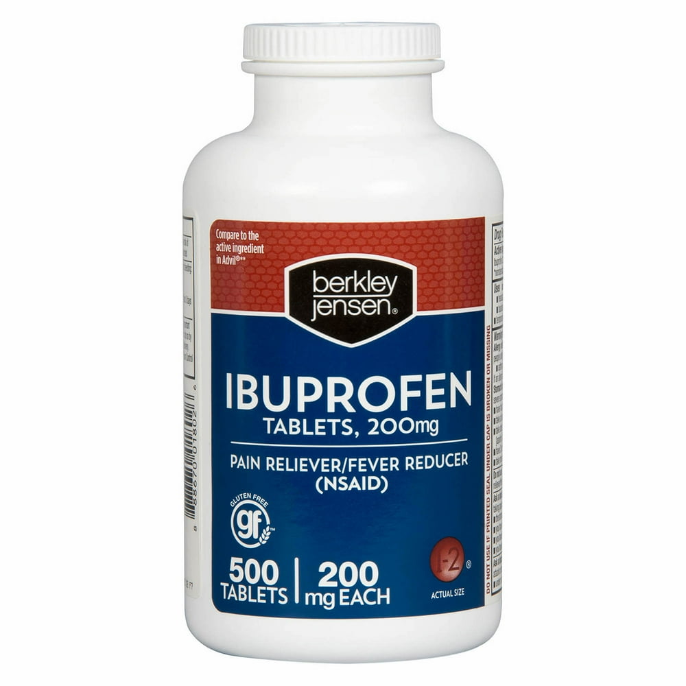 Product of Berkley Jensen 200mg Ibuprofen Tablets, 500 ct. [Bulk