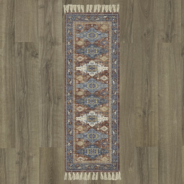 Mainstays Wexford Red Vintage Indoor Runner Rug 20x60, Medallion