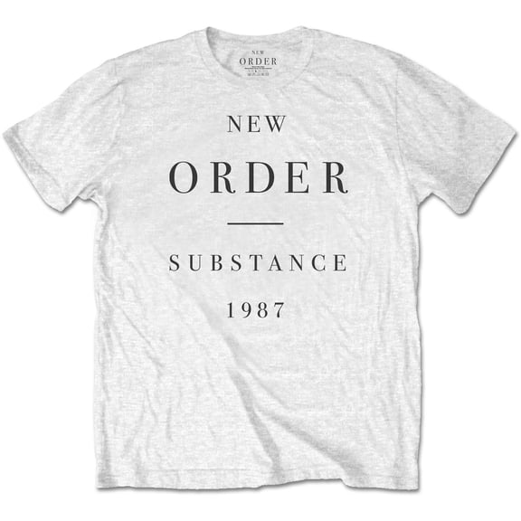 Men's New Order Substance T-shirt Small White