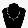 thumbnail image 5 of Jewelry VerPetridure Ladies Metal Butterfly Tassel Pendant Women's Clavicle Pendant Necklaces, 5 of 7