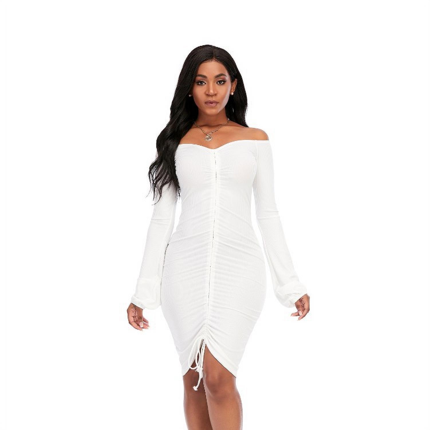 mid length bardot dress