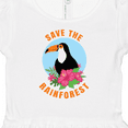 thumbnail image 4 of Inktastic Save the Rainforest Toucan Illustration Girls Baby Dress, 4 of 5