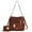 brown, variant on MKF Collection Shivani Vegan Leather Women's Hobo Bag & Wristlet Wallet, Fashionable Shoulder Purse Handbag 2 pcs by Mia K - Light Blue