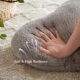 thumbnail image 2 of Fuebueo Heart Pillows, Christmas Heart Pillow, Gray Heart Shaped Pillows, Love Throw Pillows Gifts, Ultra Soft Faux Rabbit Fur Small Pillows, Women Girls Kid Christmas Room Decor, 2 of 9