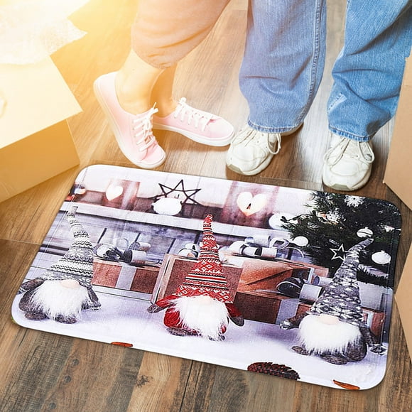 Dvkptbk Door Mat Christmas Doormat Happy Christmas Home Decorations Non-Slip Welcome Mats for Front Door, Indoor Outdoor Funny Rug for Home Kitchen Home Decor Lightning Deals of Today on Clearance