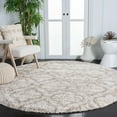 thumbnail image 3 of SAFAVIEH Hudson Louise Plush Geometric Shag Area Rug, Multi Ivory/Beige, 3' x 5', 3 of 10