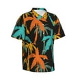 thumbnail image 2 of Hawaiian Shirt For Men, Palm Trees Mens Button Down Short Sleeve Shirt, Summer Beach Shirts For Men, 2 of 2
