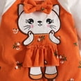 thumbnail image 6 of CAUYDY Newborn Girl Long Sleeved Romper Baby Girls Soft Bodysuit Set Infant Fall Winter Clothing Toddler Outfit 3M 6M 9M 1T 2T Sizes 3-6 Months,Orange, 6 of 9
