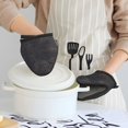 thumbnail image 6 of Non-Slip Mini Oven Mitts With Duck Beak Design Are Easy To Take Off And Wear And Easy To Hang For Oven Pot Tripod Barbecue Casserole Snake Skin Print Style Darkgray_2 1 Pc, 6 of 7