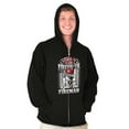 thumbnail image 3 of Courageous Fireman Firefighter Zip Hoodie Sweatshirt Men Brisco Brands X, 3 of 6
