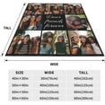 thumbnail image 6 of Custom Blanket with Photos Text Customized Blanket Personalized Flannel Throw Blankets for Adult Kid Birthday Wedding Christmas Halloween Fathers Mothers Valentines Day Gift 40"X30", 6 of 6