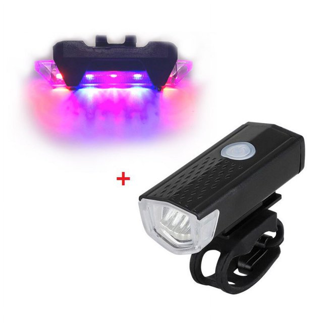 Linterna para bicicleta, luz para bicicleta, recargable por USB, baliza trasera para ciclismo