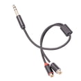 thumbnail image 4 of Cable adaptador multifunción de 6,35mm 1/4, reproductor de altavoces, conector macho a hembra, Cable estable duradero de 1/4 a RCA Dual para Hugo Hembra a dos RCA, 4 of 10