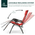 thumbnail image 4 of Best Choice Products Oversized Zero Gravity Chair, Folding Outdoor Patio Recliner w/ Cup Holder - Crimson Red, 4 of 7