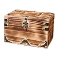 thumbnail image 5 of Milageto Retro Design Storage Box Vintage Box Jewelry Organizer Case Wood Treasure Brown, 5 of 8