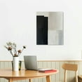 thumbnail image 3 of JEUXUS Black White Gray Abstract Wall Art Abstract Geometric Poster Prints Color Block Abstract Art for Home Decor Black Abstract Painting Black and Grey Canvas Wall Art for Bedroom 2, 3 of 5