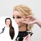 thumbnail image 4 of Cabeza de maniquí de cosmetología para entrenamiento de 23,6 pulgadas con soporte, práctica cabeza de maniquí multiusos, cabello largo para marrón con maquillaje, 4 of 9