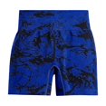 thumbnail image 4 of Yoga Shorts for Women High Waist Lifting Tummy Control Stretchy Slim Fit Solid Print Gym Shorts for Workout Wear Blue L, 4 of 4