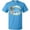 Pacific Blue, variant on Inktastic Happy Easter with Cross and Flowers T-Shirt