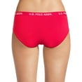 thumbnail image 3 of U.S. Polo Assn. Women's Microfiber Hipster Panty Underwear, 3-Pack, Sizes S-3XL, 3 of 3