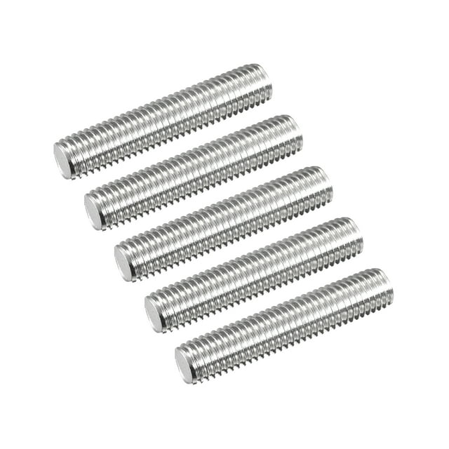Unique Bargains Fully Threaded Rod M12 x 60mm 1.75mm Thread Pitch 304 Stainless Steel Right Hand Threaded Rods Bar Studs 5 Pack