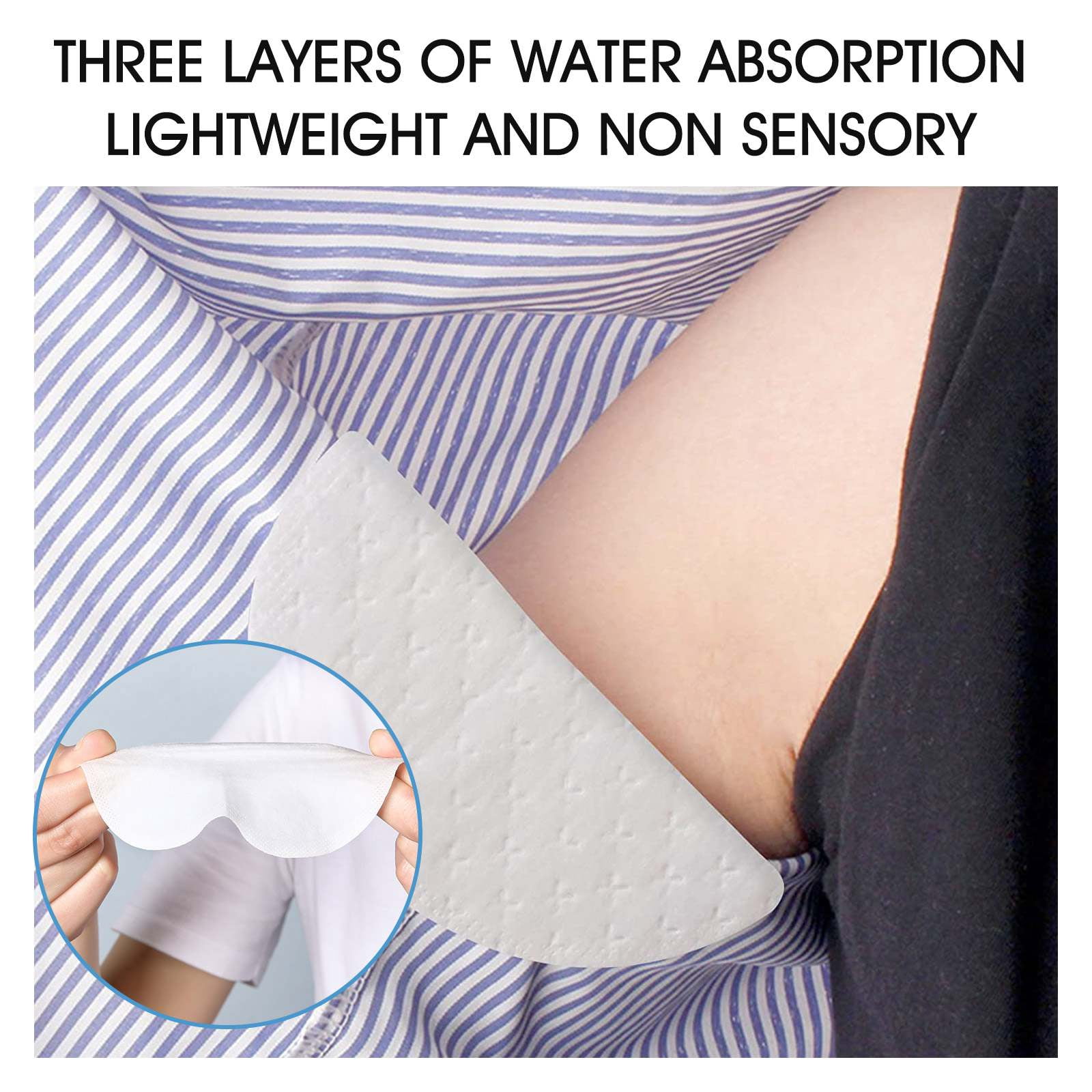 Aliver Armpit Sweat Pads 56p, Anti Stain Underarm, Super Absorbent, Odor Concealing, All Day Comfort