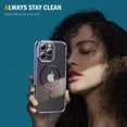 thumbnail image 2 of Dteck for iPhone 16 Pro Case, Compatible with MagSafe, Anti-Yellowing Military-Grade Protection Shockproof Slim Magnetic Phone Sleeve for iPhone 16 Pro,Purple, 2 of 7