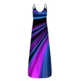 thumbnail image 5 of SMihono Robe Maxi Bohème d'Été pour Femmes Grande Taille Robe d'Été Décontractée pour Femmes à Manches Ajourées Unie Imprimée Robe Maxi Décontractée de Plage Longue Robe Évasée de Plage, 5 of 5