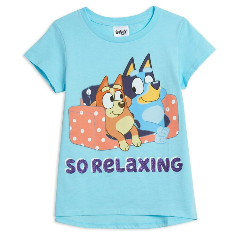 Bluey Bingo Mom Little Girls 3 Pack T-Shirts Toddler to Big Kid