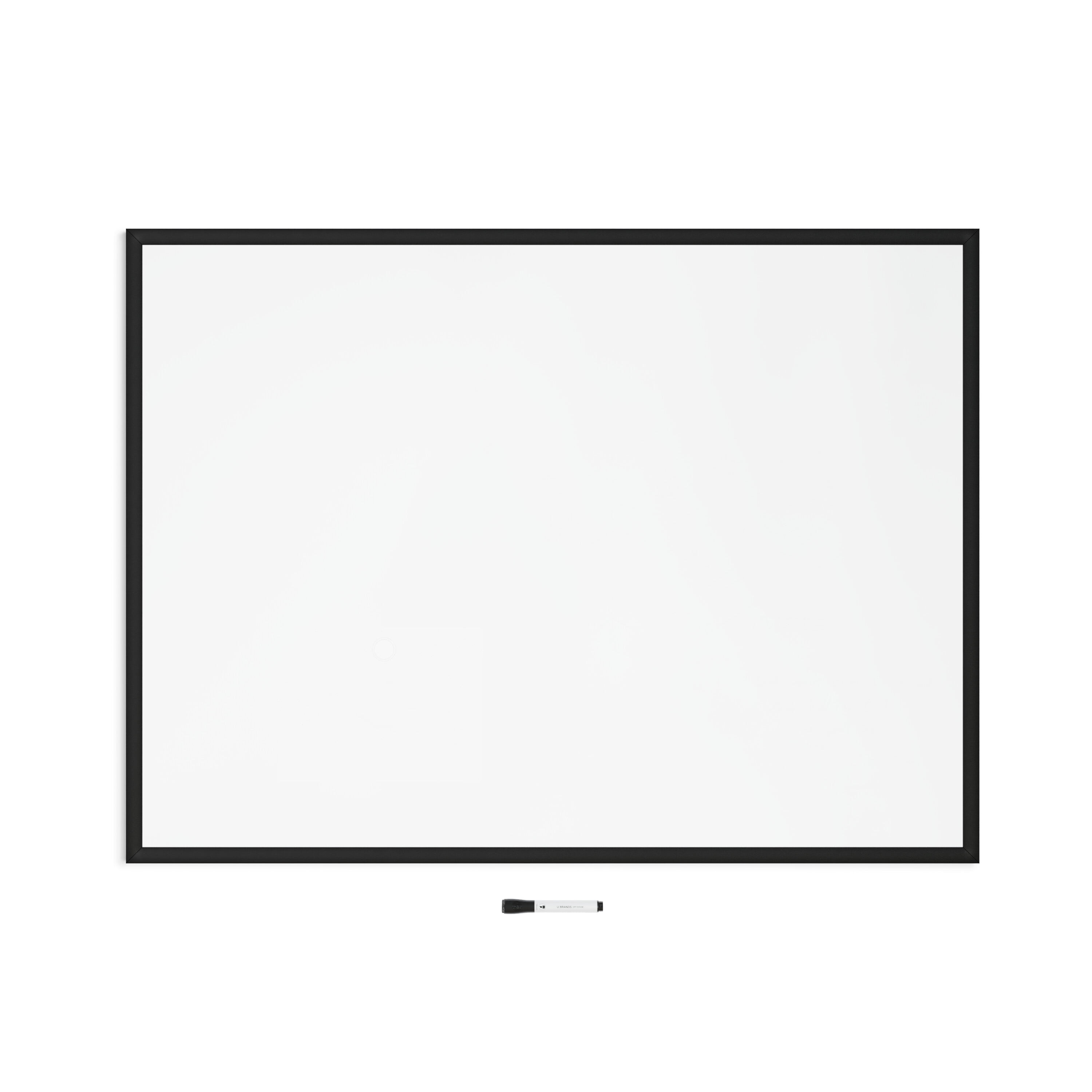 U Brands Magnetic Dry-Erase Board, 48 x 36 inches, Black MDF Frame
