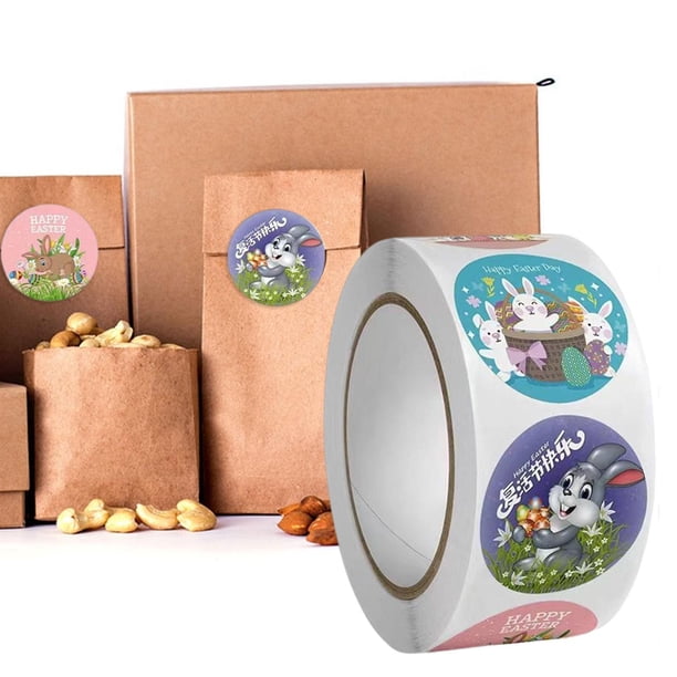 500 Unids Pegatinas de Pascua BLESIY Fiesta sobre Calcomanías de Arte DIY Etiquetas de Papel Estilo C