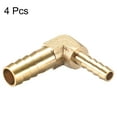 thumbnail image 3 of 10mm to 6mm Barb Brass Hose Fitting 90 Degree Elbow Pipe Connector Coupler Tubing Adapter 4 pcs, 3 of 3