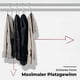 thumbnail image 3 of 10 perchas de metal antideslizantes, perchas para pantalones con lado abierto para guardar pantalones, jeans y bufandas, cromadas y negras, 3 of 5