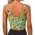 thumbnail image 3 of Naloa Lemon Sports Bras for Women, High Support Bra with Removable Pads, Comfortable - XX-Large, 3 of 9