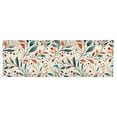 thumbnail image 6 of Yayeee Kitchen Valance Rod Pocket 54" x 18" Living Room Window Curtain, Beige Whimsical Leaves, 6 of 6