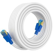 ERUCND-Cat 8 Ethernet Cable 15 ft, 26AWG 40Gbps 2000Mhz Ultra Speed Cat8 LAN Network Cable Patch Cord with Gold Plated RJ45 Connector, Weatherproof UV Resistant for Router/Modem/Gaming/PC/Switch