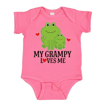 

Inktastic My Grampy Loves Me Frog Boys Baby Bodysuit
