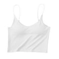 thumbnail image 5 of Dealovy Tank Top for Women Spaghetti Strap Camisole Top with Built in Bra Sleeveless Seamless Cropped Bralettes, 5 of 5